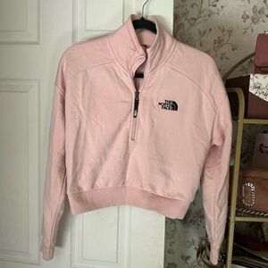 The North Face Light Pink Half-Zip Sweatshirt